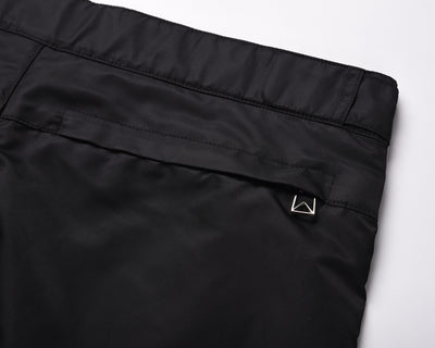 Pantalones Casuales Rectos Negros con Contraste Verde - Image 15