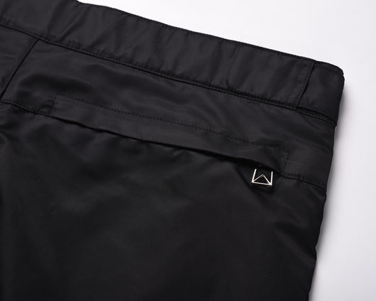 Pantalones Casuales Rectos Negros con Contraste Verde - Image 15