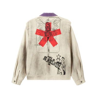 Chaqueta Detroit con Diseño Retro Badge y Teñido Vintage - Image 38