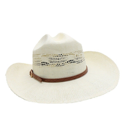 Sombrero Vaquero Tejido a Mano Impermeable Protección Solar Playa - Image 5