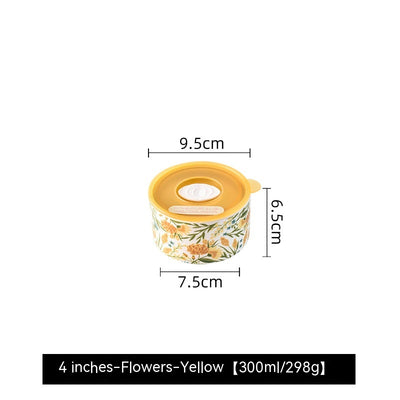 Recipiente Cerámico Portátil con Tapa para Microondas - Fiambrera Hermética Refrigerador - Image 17