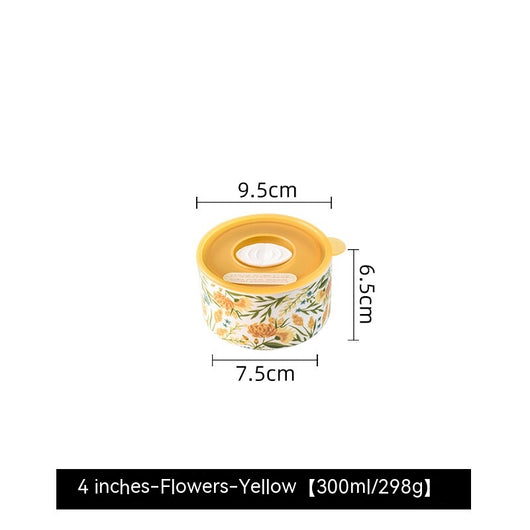 Recipiente Cerámico Portátil con Tapa para Microondas - Fiambrera Hermética Refrigerador - Image 17