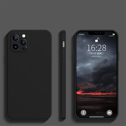Funda de Silicona Líquida con Bordes Rectos para Teléfono Móvil - Image 2
