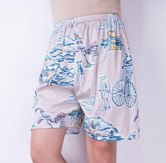 Pantalones Cortos de Seda Helada para Hombre - Shorts Sueltos Transpirables de Verano - Image 10