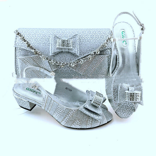 Sandalias de Tacón Grueso Punta Abierta con Textura Suave - Comodidad de Verano