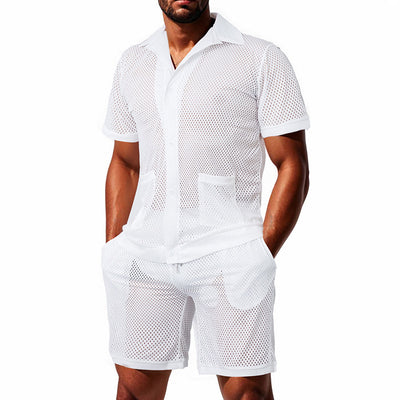 Conjunto de Playa Hawaii Transparente: Cardigan, Short y Blusa - Image 16