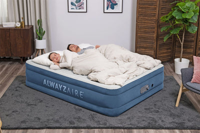 Colchón Inflable Doble con Flocado para Exterior y Hogar - Image 11