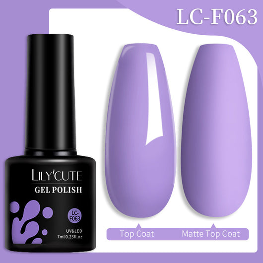 Set de Pegamento para Uñas con Brillo de Color Sólido - Image 98