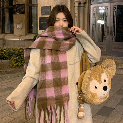 Chal Térmico de Mohair - Bufanda Gruesa para Invierno Colores Sólidos - Image 19