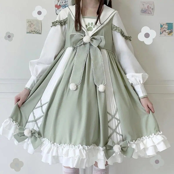 Vestido Lolita Kawaii Japonés Suave y Adorable