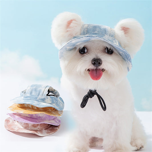 Gorra Ajustable para Perros Pequeños y Medianos con Agujeros para Orejas