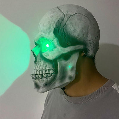 Máscara de Látex Calavera con Boca Móvil para Halloween - Disfraz de Asesino Aterrador - Image 8