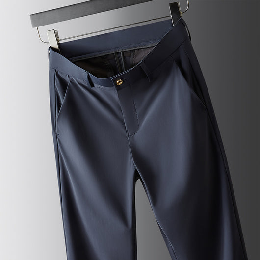 Pantalones Casuales Ejecutivos Stretch Rectos Holgados para Hombre - Image 12