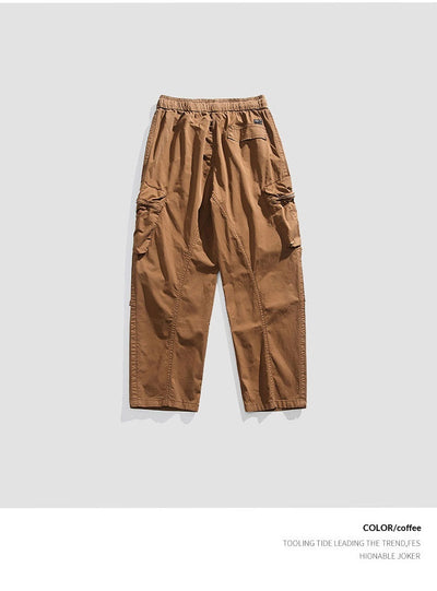 Pantalones Sueltos Retro de Pierna Ancha para Hombre - Image 27