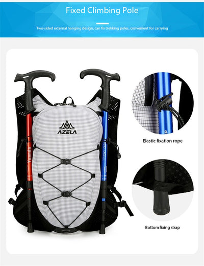 Mochila de Senderismo AZELA con Patrón Grid, Ligera y Transpirable para Trail Running y Camping - Image 23