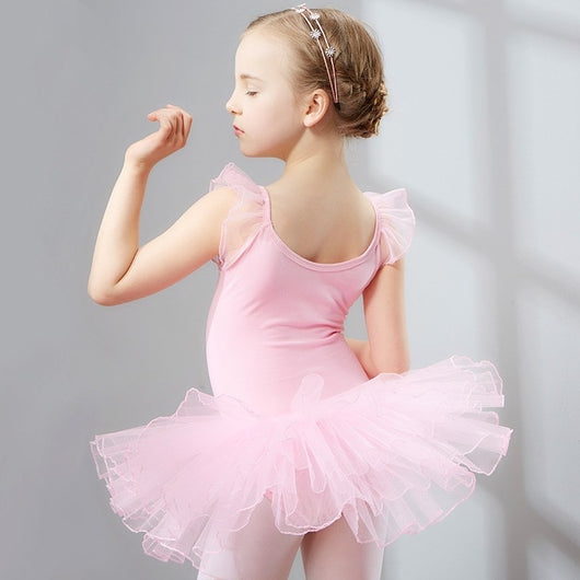 Falda de ballet de manga corta para niñas - Image 8