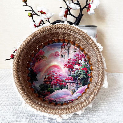 Cesta de Almacenamiento Tejida a Mano - Diseño Retro Minimalista - Image 3