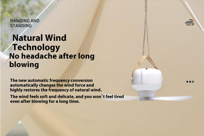Ventilador Eléctrico Portátil para Camping con Luz Nocturna Silenciosa - Image 11