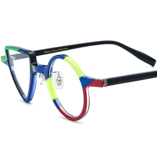 Gafas Redondas Triangulares - Diseño Moderno Unisex - Image 13