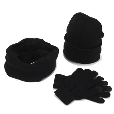 Conjunto Tejido Variegado de Gorro, Bufanda y Guantes de Lana Gruesa - Image 4