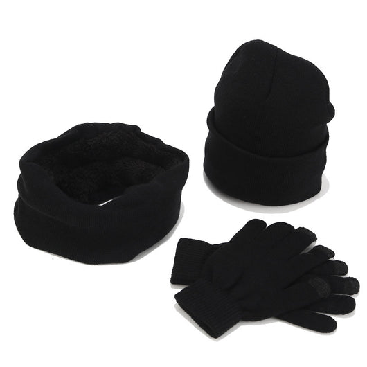 Conjunto Tejido Variegado de Gorro, Bufanda y Guantes de Lana Gruesa - Image 4