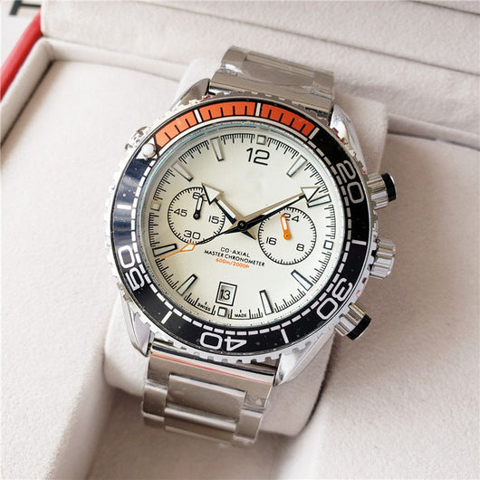 Reloj de Cuarzo para Hombre con Diseño Minimalista de Dos Ojos - Image 3