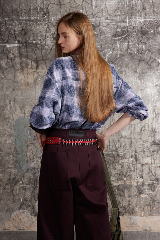 Blusa Holgada con Cuello Solapa y Encaje Plisado - Image 23