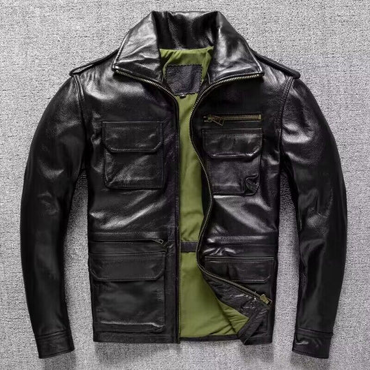Chaqueta de Cuero Genuino Premium - Piel de Vaca Suave - Image 12