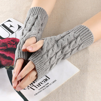 Guantes de Lana Cálidos con Dedos Abiertos para Hombre - Image 16