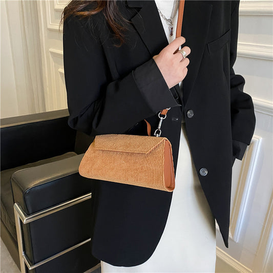 Bolso Bandolera Asimétrico con Patrón de Piedra para Mujer