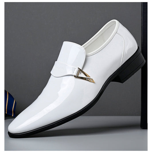 Zapatos Casuales de Cuero para Hombre Estilo Británico Clásico con Punta Afilada - Image 17