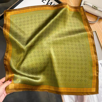 Pañuelo de Seda Protección Solar - Cuello Versátil y Sujetador de Cabello - Image 105