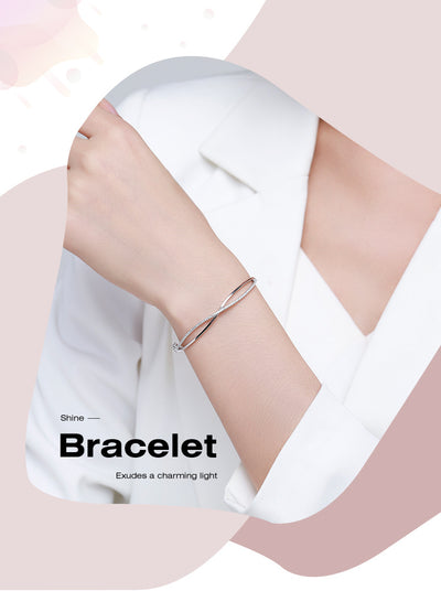 Pulsera de Plata Esterlina 925 con Diamantes y Cierre Ajustable - Diseño Elegante - Image 6
