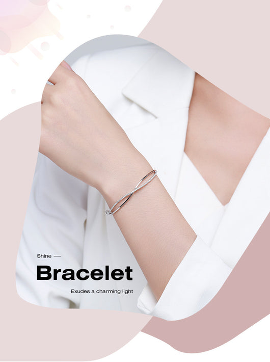 Pulsera de Plata Esterlina 925 con Diamantes y Cierre Ajustable - Diseño Elegante - Image 6
