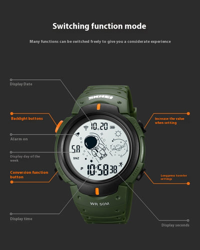 Reloj Deportivo Inteligente Astronauta para Estudiantes de Secundaria - Image 15