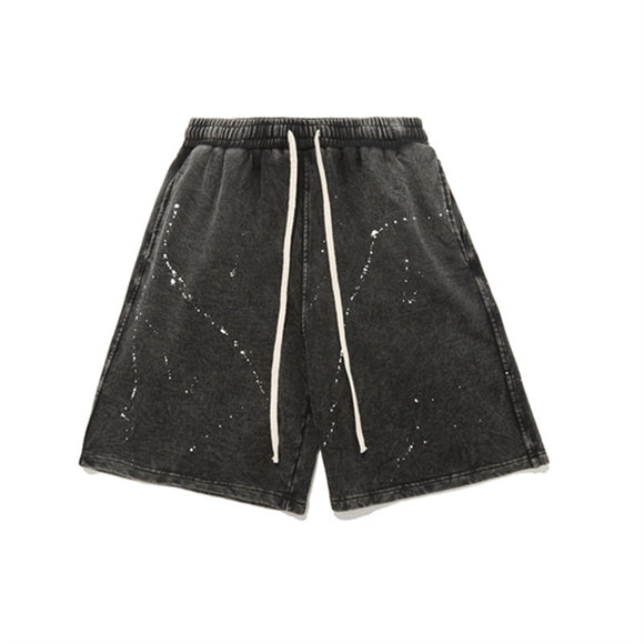 Shorts Rectos con Cintura Elástica y Cordón Ajustable para Hombre