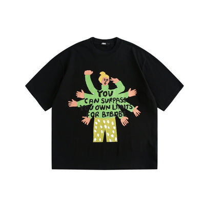 Camiseta Retro Americana Unisex de Manga Corta Holgada - Image 27