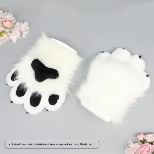 Guantes de Felpa Artesanales para Disfraz de Bestia - Garras Peludas Roleplay - Image 6