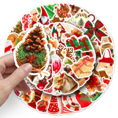 Vaso Navideño Reutilizable con Stickers Decorativos Impermeables - Image 16
