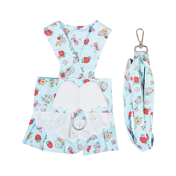 Vestido Arnés para Perro con Alas de Ángel y Correa - Outfit Fashion para Mascotas Pequeñas