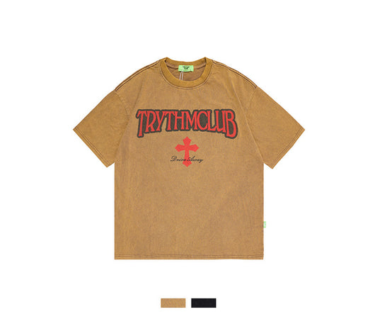 Camiseta Unisex Lavada Efecto Desgastado - Estilo Urban Casual - Image 4