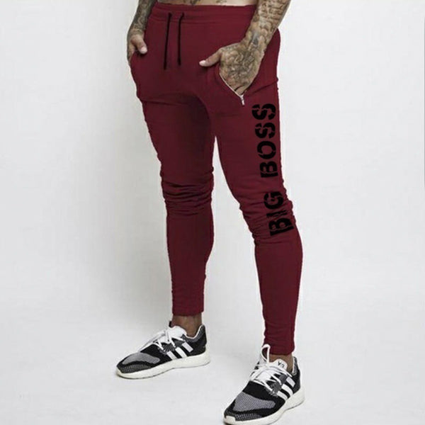 Pantalones de Chándal Largos para Hombre con Estampado de Color Sólido
