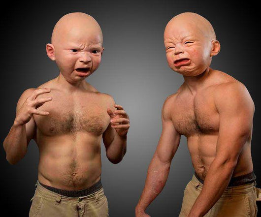Máscara Látex Bebé Llorón y Enojado - Disfraz Halloween Terrorífico - Image 10