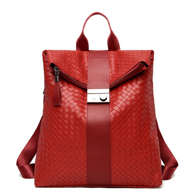 Mochila Minimalista de Cuero: Estilo Preppy Casual y Funcional - Image 3