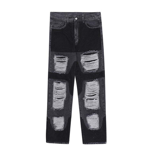 Jeans Holgados Casuales para Hombre con Detalles Deshilachados - Image 9