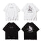 Loose T-Shirt with Dove Print for Men and Women