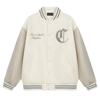 Chaqueta de Béisbol de Lana con Bordados Artesanales para Hombre - Image 11