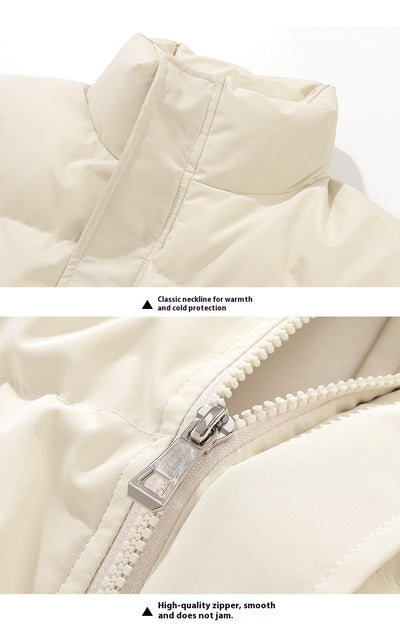 Abrigo Acolchado de Cuello Alto para Parejas - Diseño Minimalista - Image 41