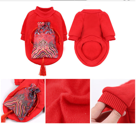 Ropa para Mascotas con Maquillaje de Ópera Pekinesa - Año Nuevo - Image 6