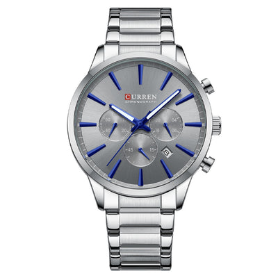 Reloj de Negocios Impermeable para Hombre con Calendario de Seis Manecillas - Image 2
